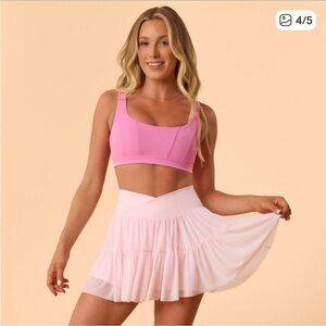 Blogilates -Women's Ballerina Skort -size S Light Pink